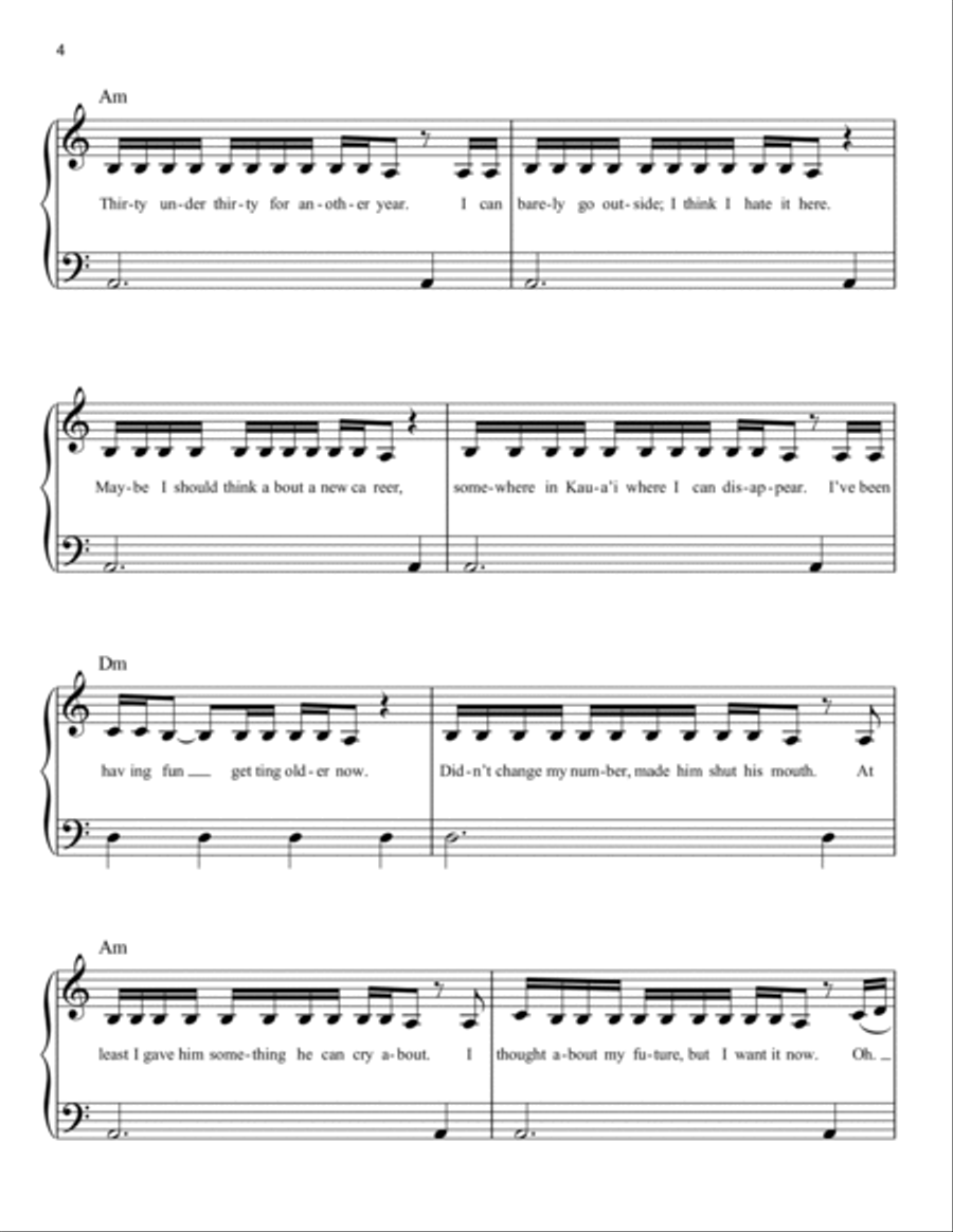 NDA Easy Piano scores gallery preview page 4