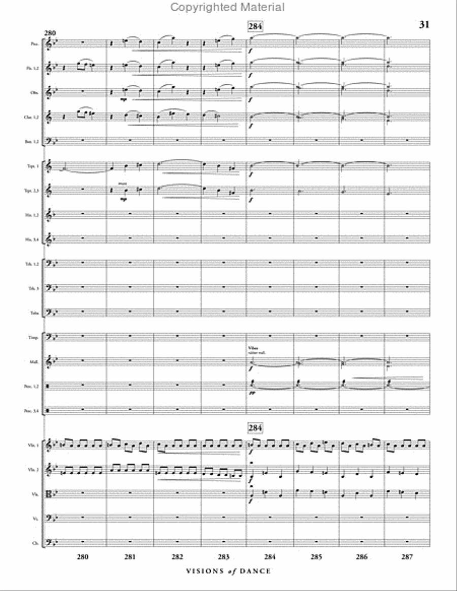 Visions of Dance Full Orchestra scores gallery preview page 32