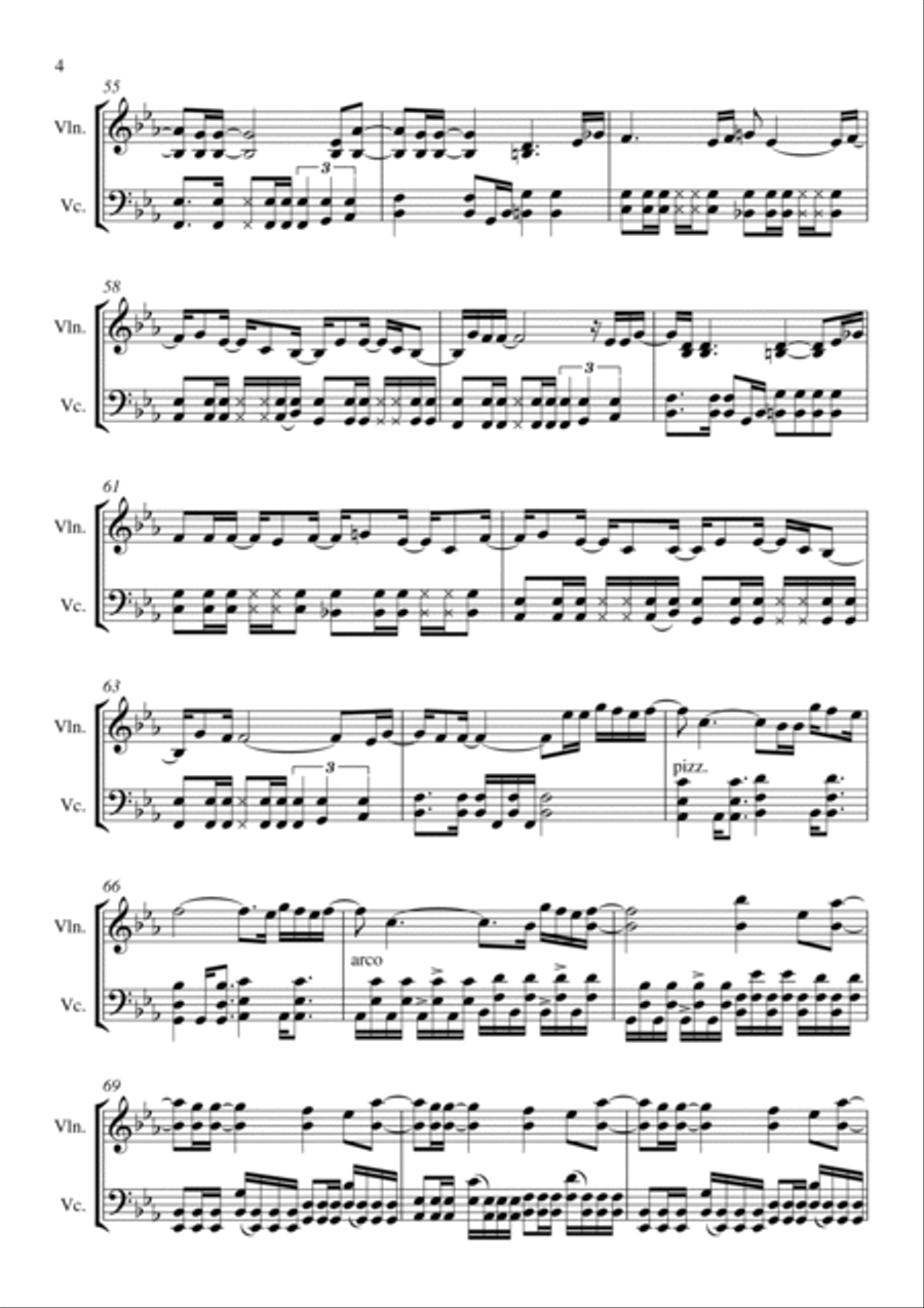 When We Were Young Score and Parts scores gallery preview page 5