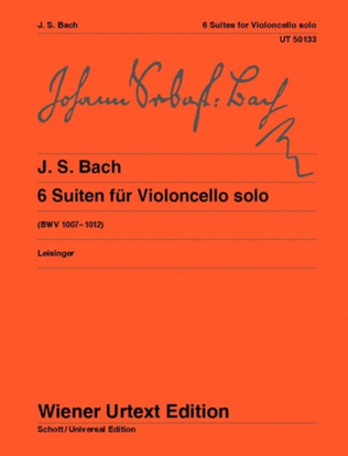 Book cover for Suites for Violoncello solo, BWV 1007-1012