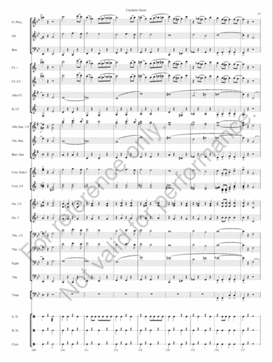 Honor Guard March Honor Guard March Concert Band scores gallery preview page 16