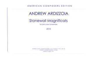 Book cover for [Ardizzoia] Stonewall Magnificats
