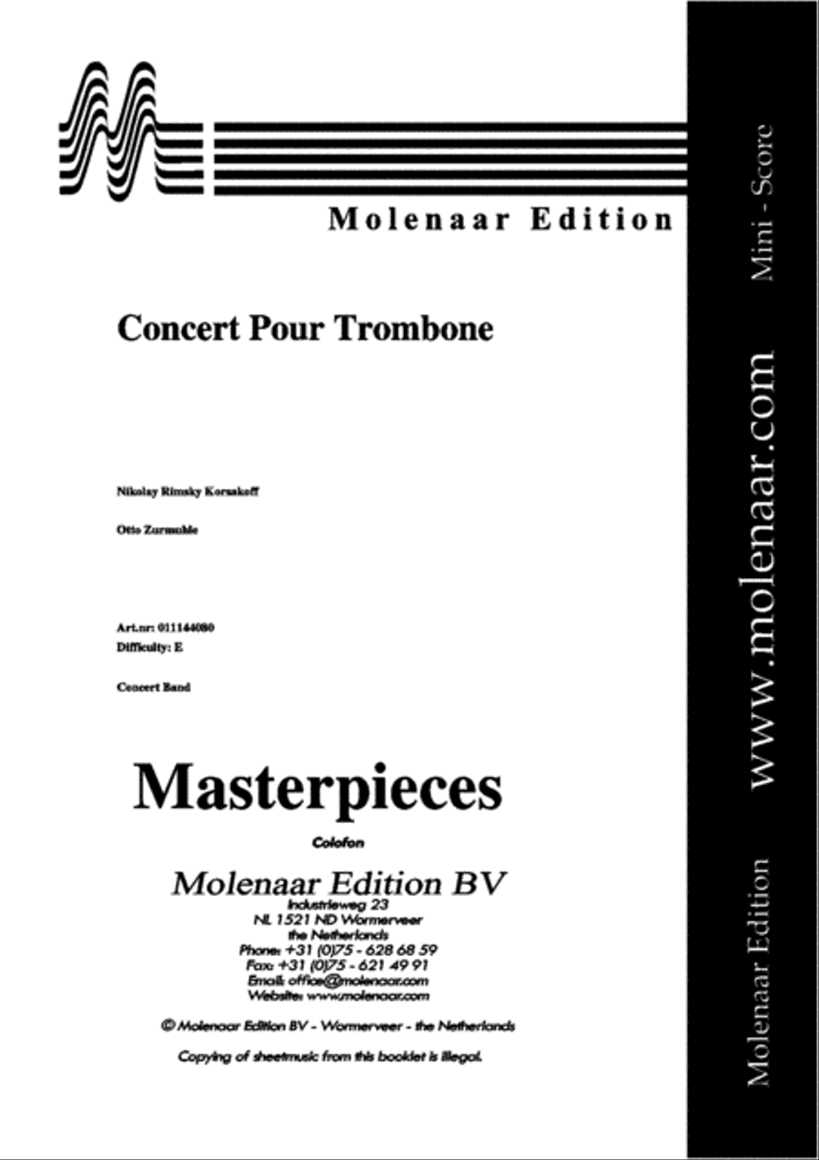 Concert Pour Trombone Concert Pour Trombone Concert Band scores gallery preview page 2