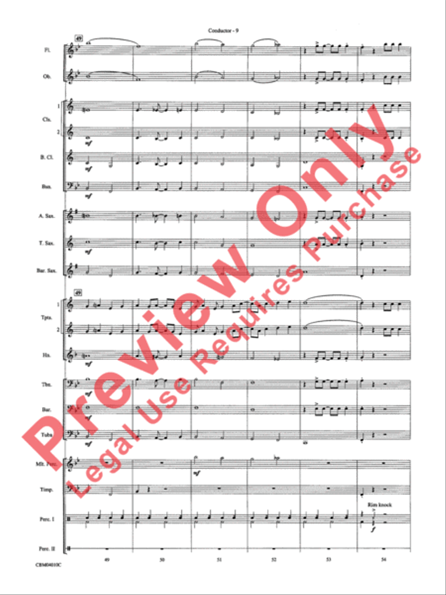 Anything Goes Concert Band scores gallery preview page 11