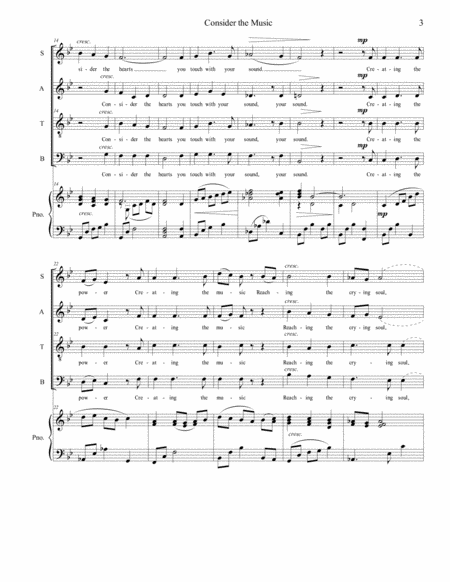 Consider the Music - SATB image number null