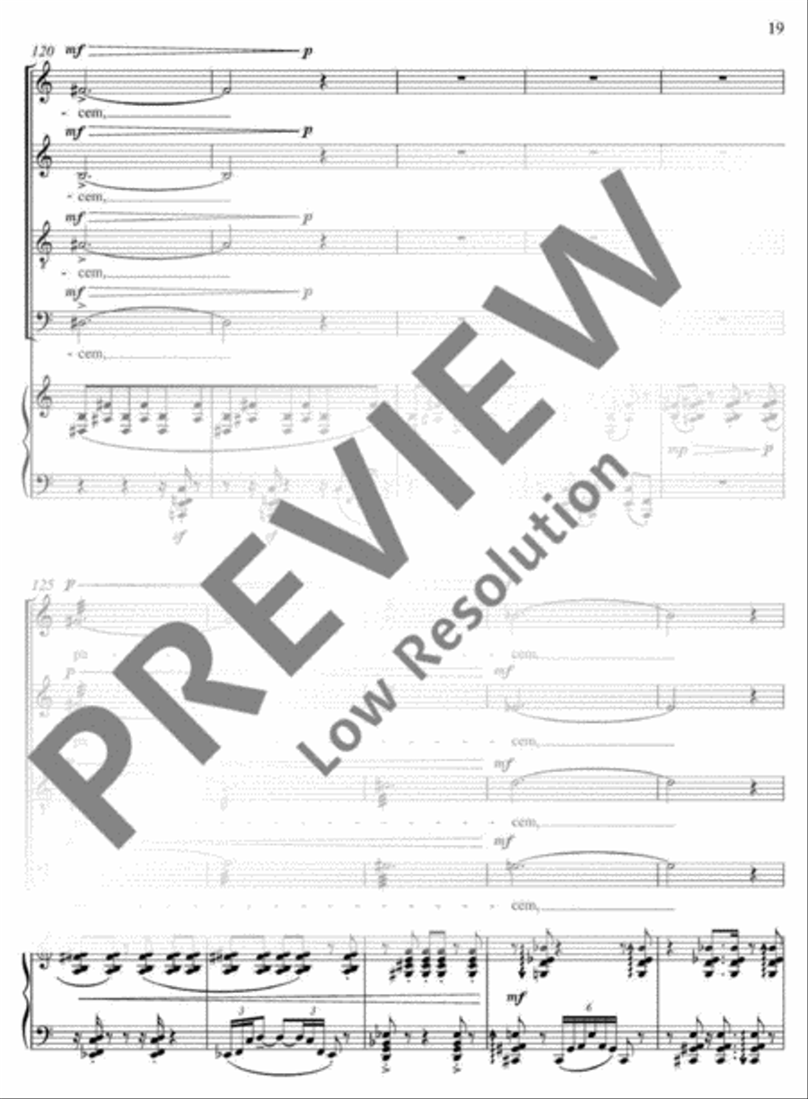 Pacem Pacem 4-Part scores gallery preview page 20