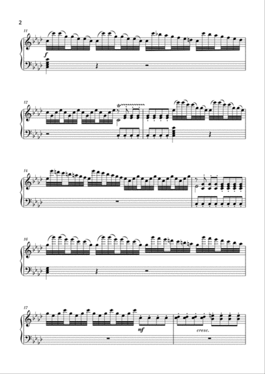 The Four Seasons - Winter (Piano Transcription) - Advanced piano image number null