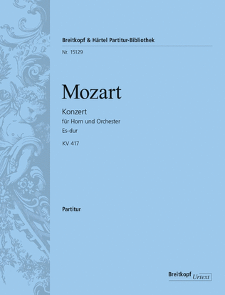 Book cover for Horn Concerto [No. 2] in E flat major K. 417