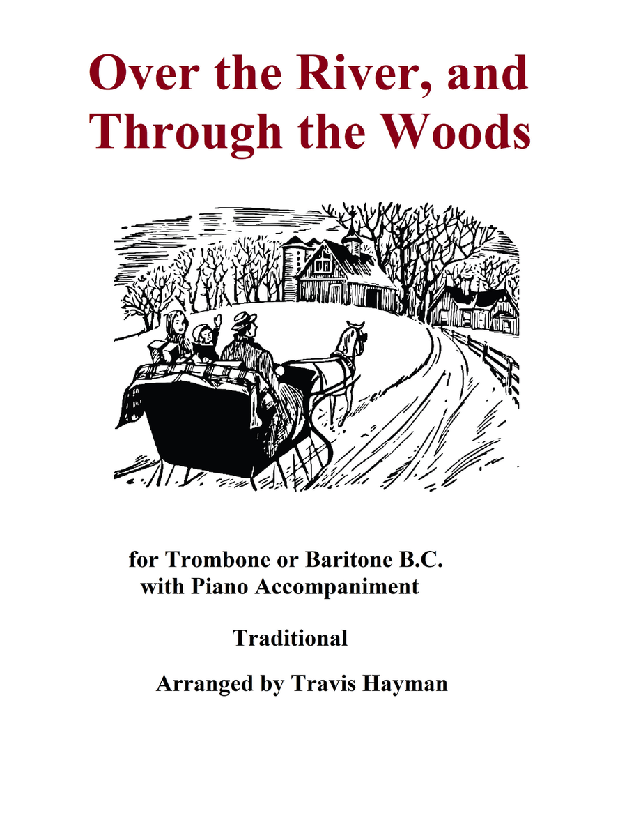 Over the River and Through the Woods - Trombone/ Baritone B.C. Baritone Horn BC scores gallery preview page 1