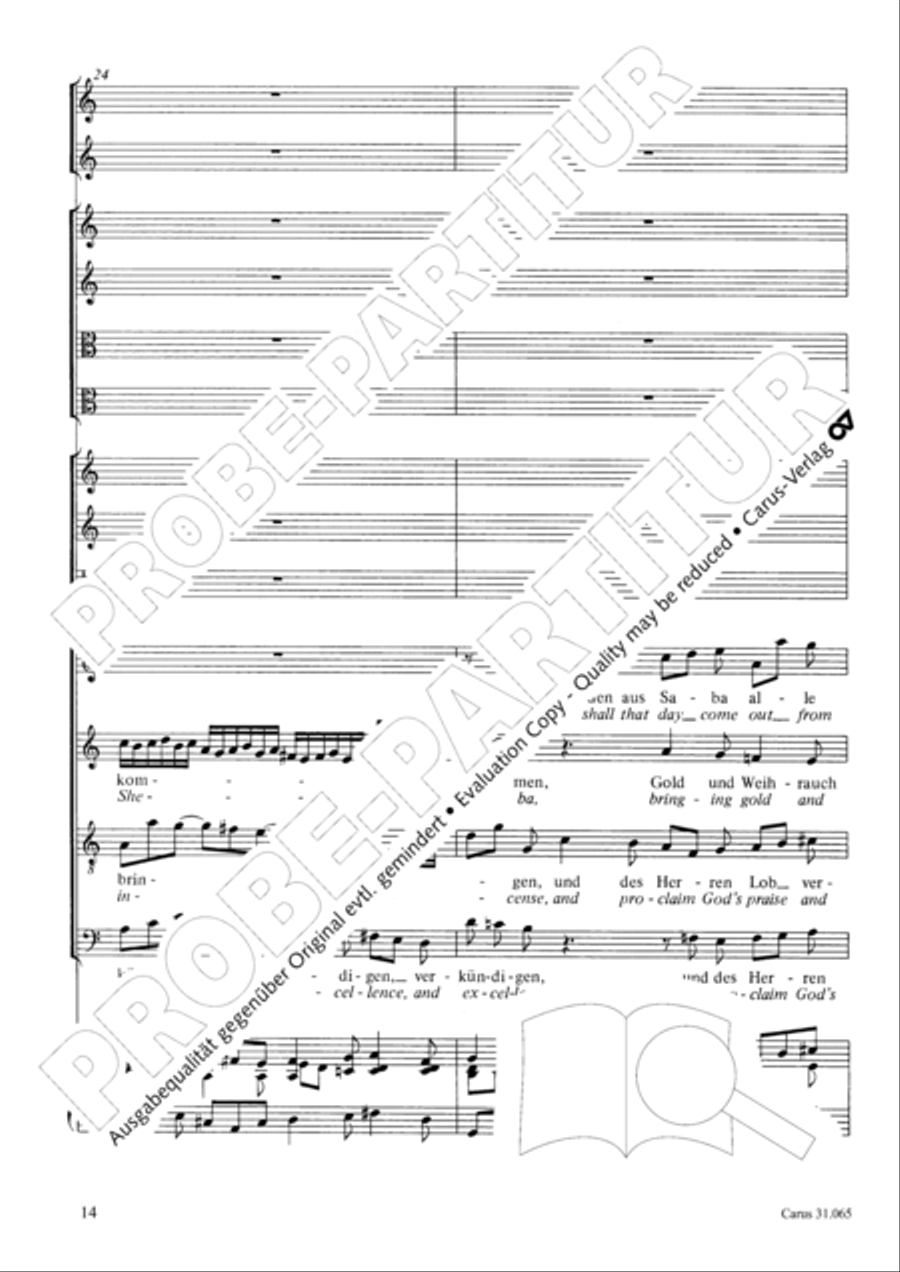 They all shall day come out from Sheba (Sie werden aus Saba alle kommen) TB scores gallery preview page 15