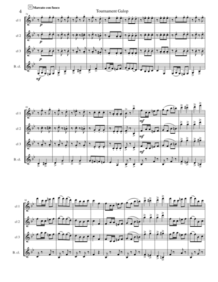 Galop for Clarinet Quartet image number null