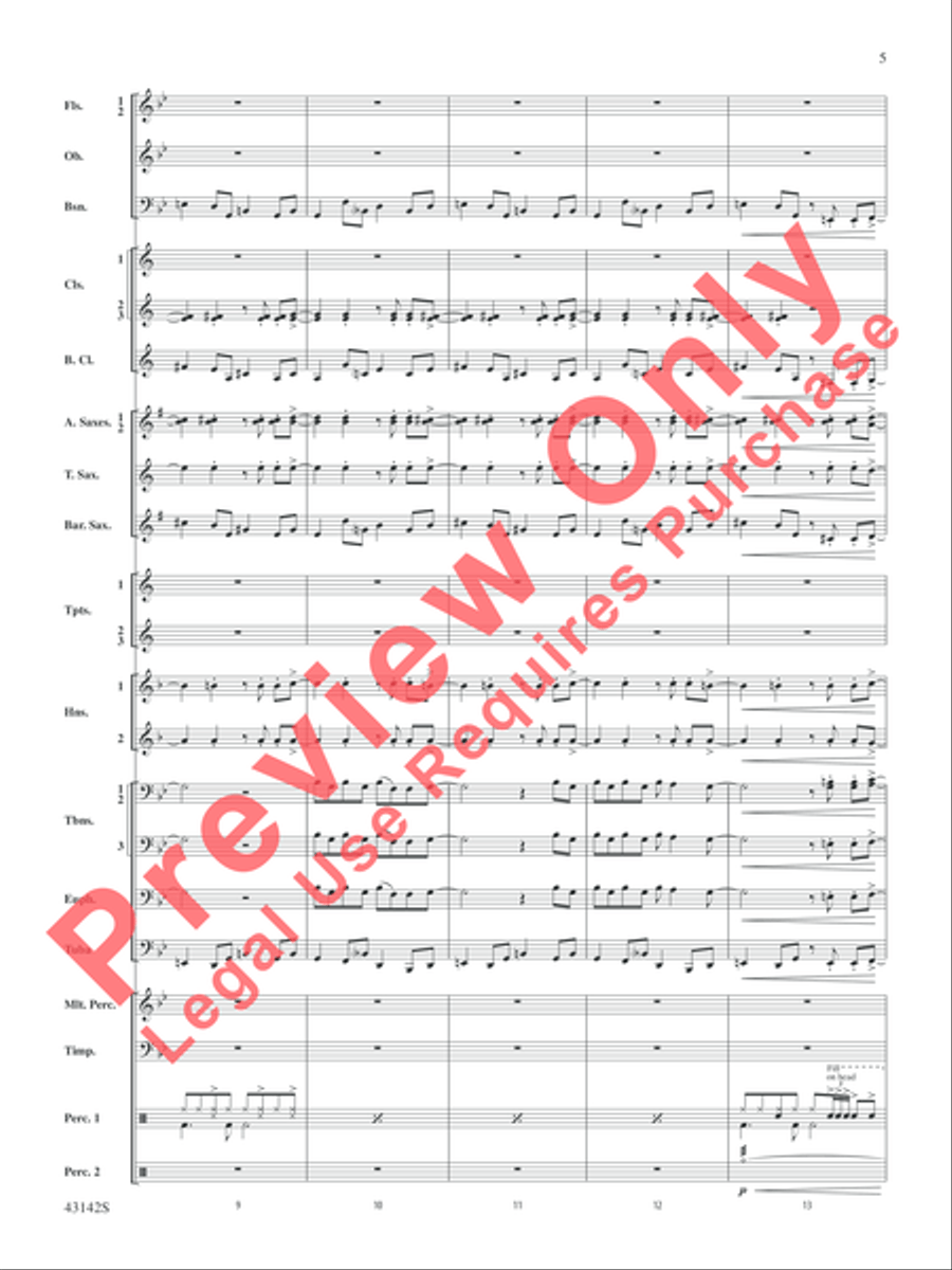 The Doors on Tour The Doors on Tour Concert Band scores gallery preview page 6