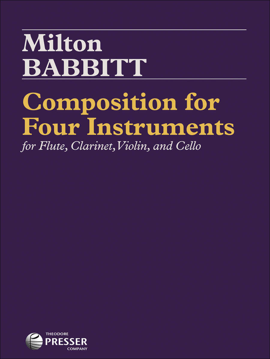 Composition For Four Instruments Chamber Music scores gallery preview page 1