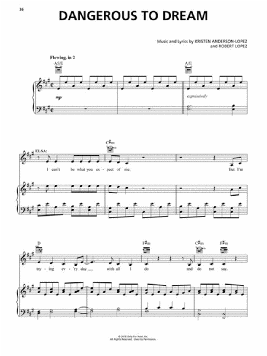 Disney's Frozen - The Broadway Musical Piano, Vocal scores gallery preview page 5
