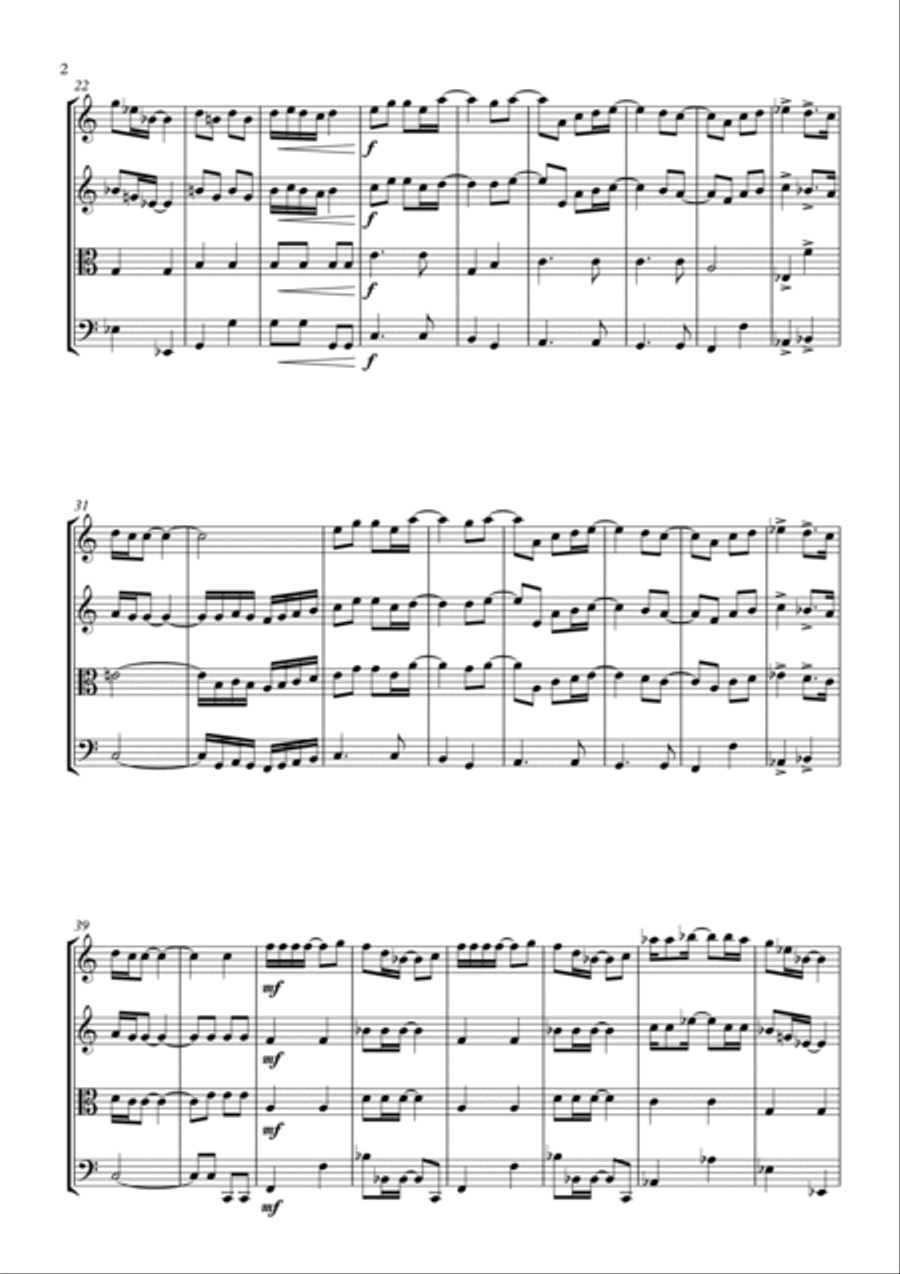 God Gave Rock And Roll To You String Quartet scores gallery preview page 2