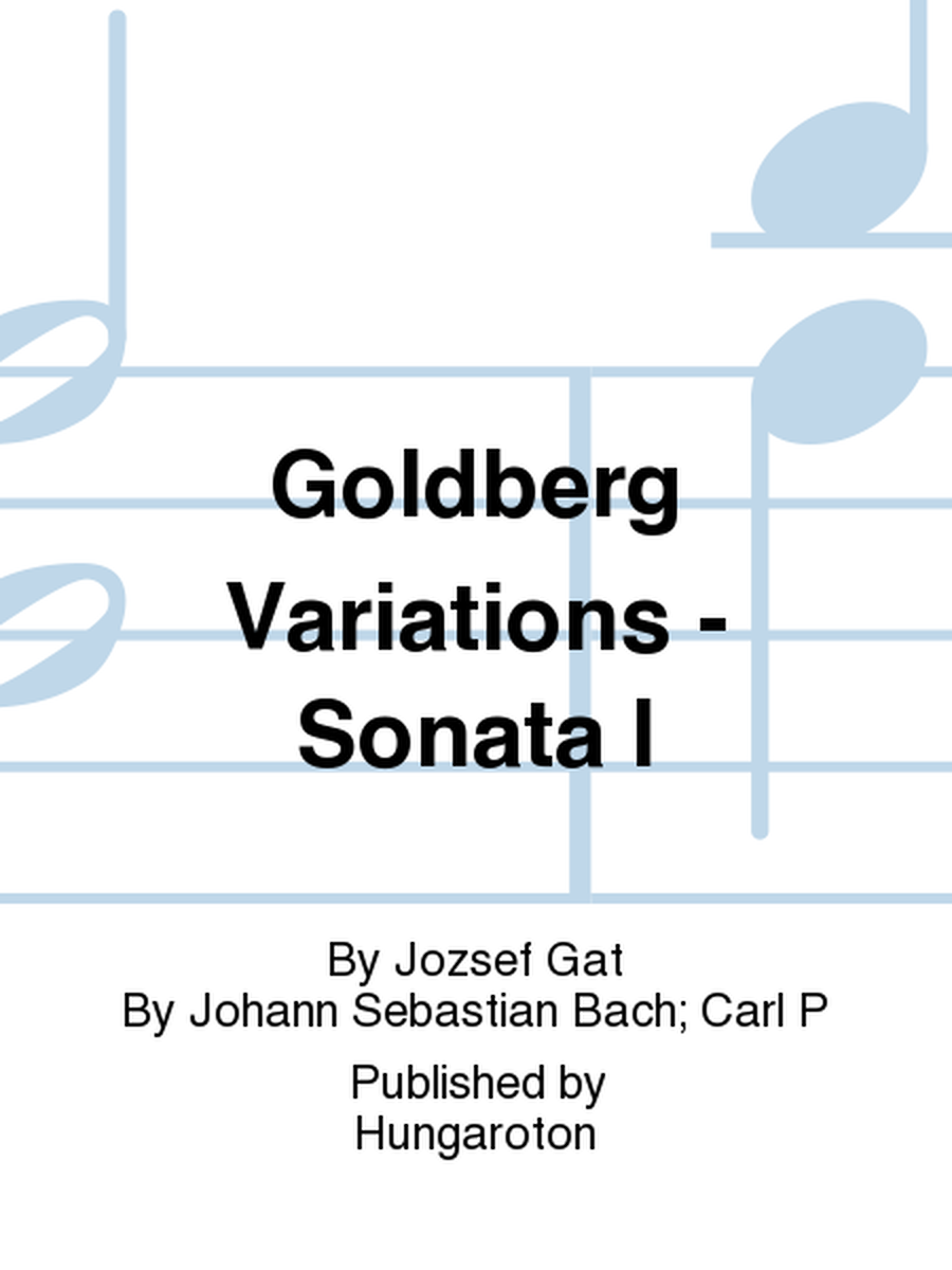 Goldberg Variations - Sonata I image number null
