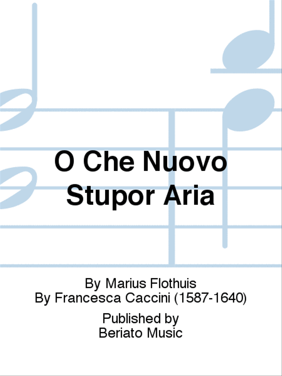 O Che Nuovo Stupor Aria Voice Solo scores gallery preview page 1