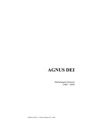 AGNUS DEI - Grancini M. - For SATB Choir - Score Only