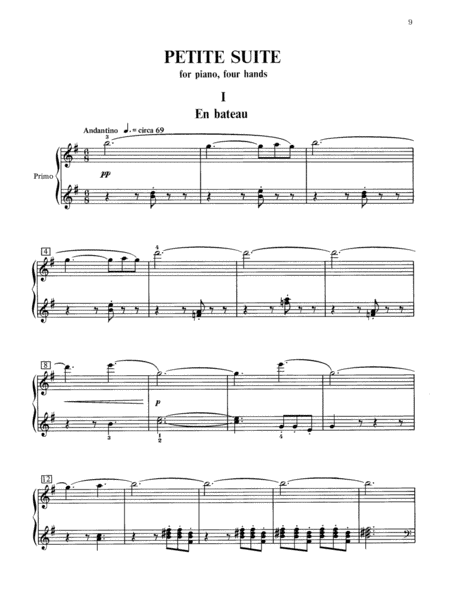 Debussy -- Petite Suite by Claude Debussy Small Ensemble - Sheet Music