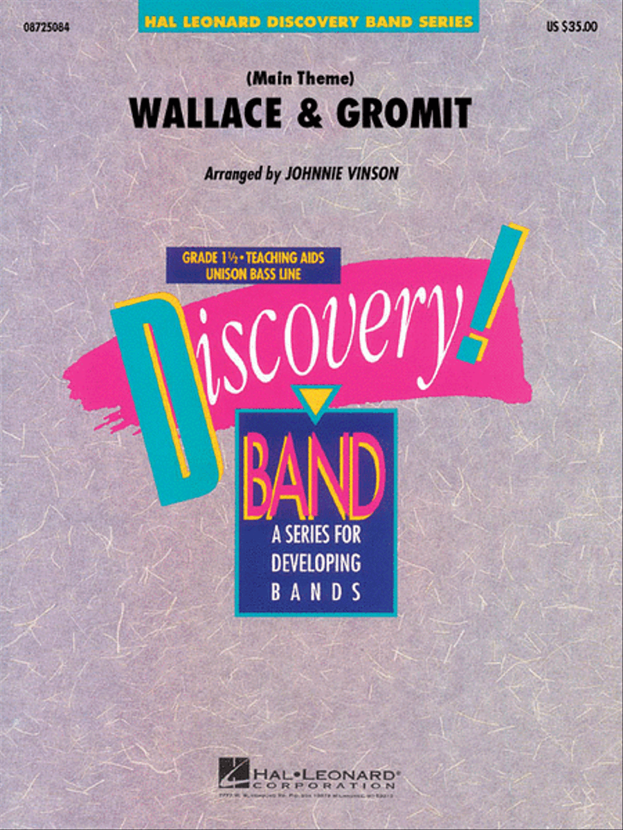 Wallace & Gromit Wallace & Gromit Concert Band scores gallery preview page 1