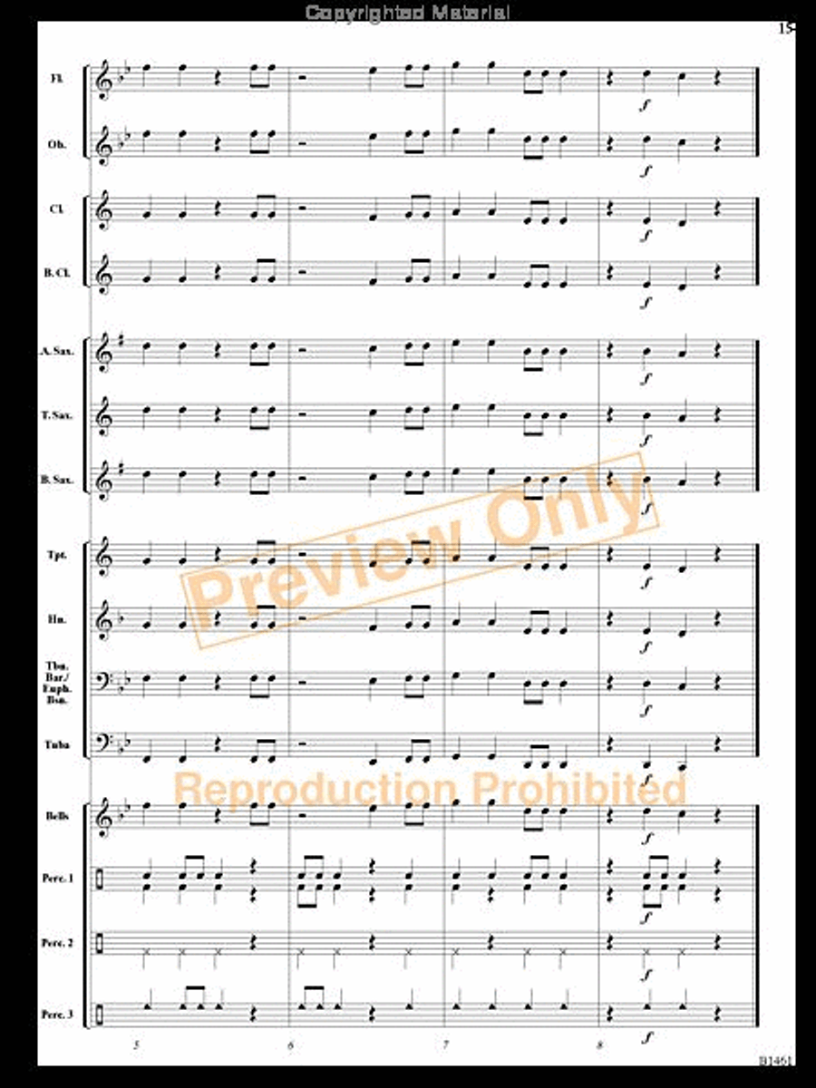 Chisholm Concert Band scores gallery preview page 14