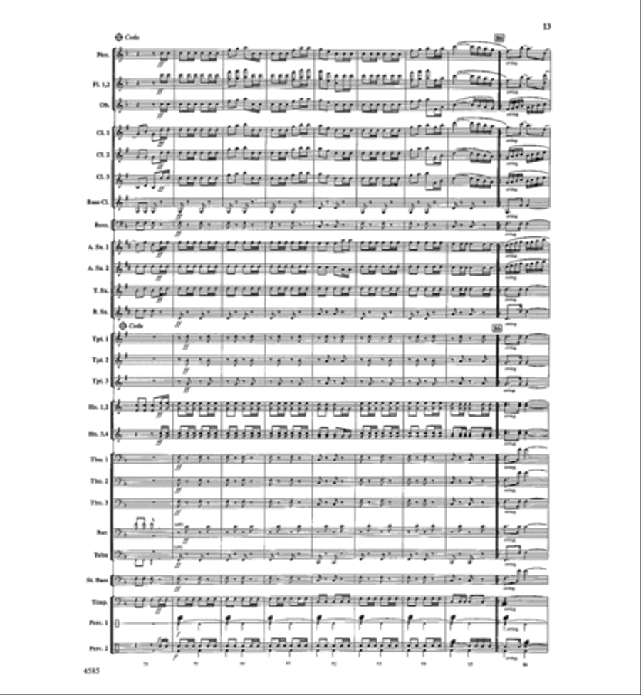 William Tell Overture Concert Band scores gallery preview page 12