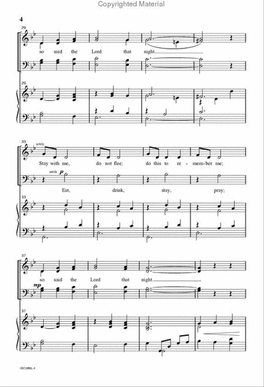 So Said the Lord That Night 4-Part scores gallery preview page 4