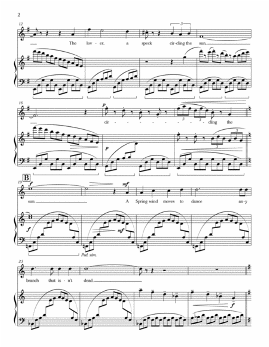 Circling the Sun High Voice scores gallery preview page 2