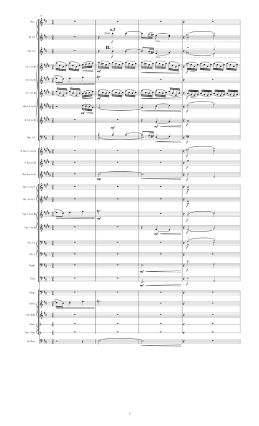 Christmas Wayfarer (for Concert Band) - SCORE Concert Band scores gallery preview page 6