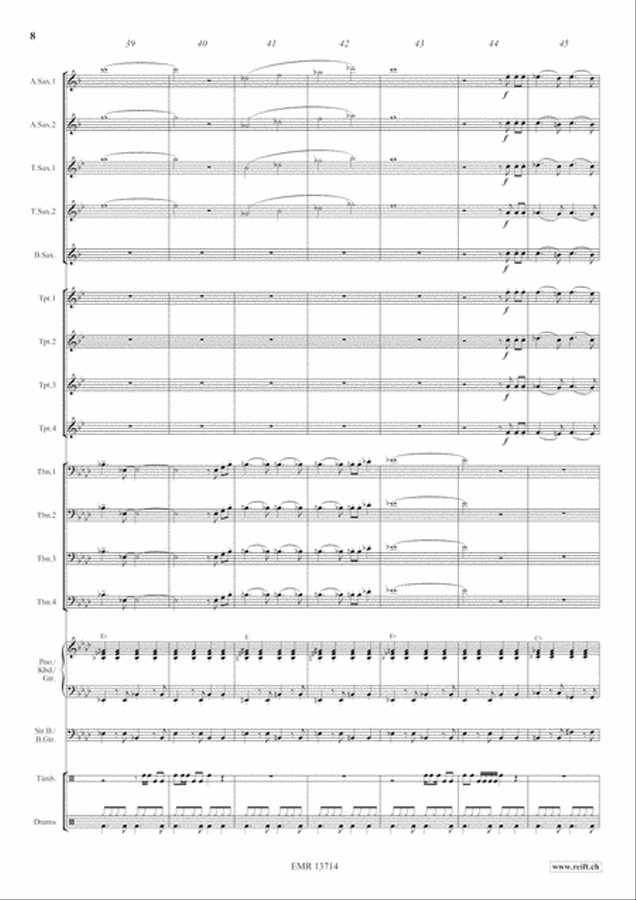 Hibiscus Cha Cha Hibiscus Cha Cha Big Band scores gallery preview page 9