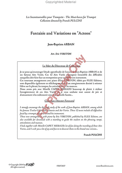 Fantaisie And Variations On "Acteon" image number null