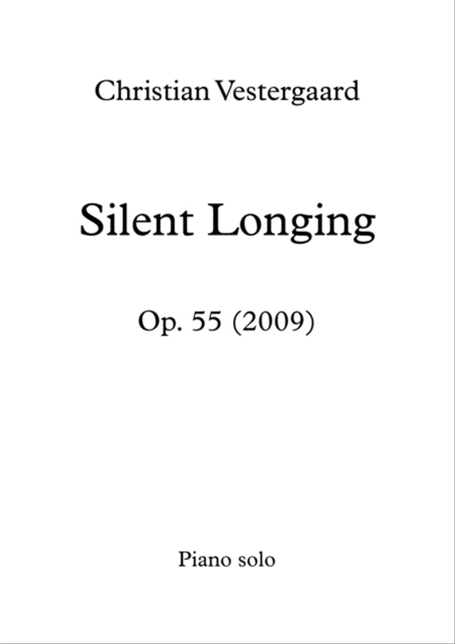 Silent Longing Piano Solo scores gallery preview page 1