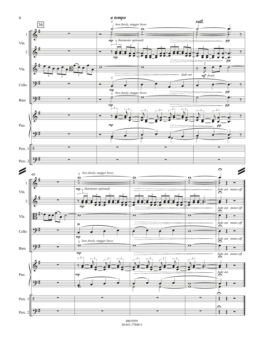 Prairie Night And Celebration (from Billy The Kid) - Conductor Score (Full Score) Orchestra scores gallery preview page 6
