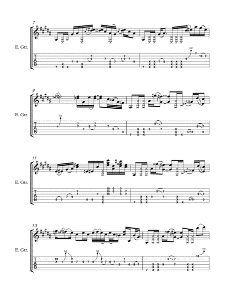 Vision of St. Mary Electric Guitar scores gallery preview page 2
