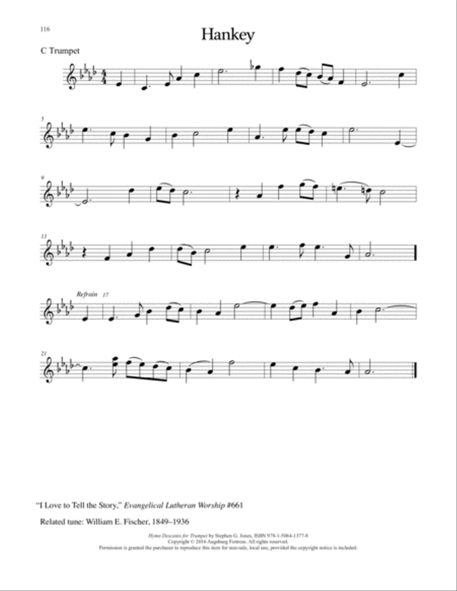 Hymn Descants for Trumpet C Trumpet scores gallery preview page 117
