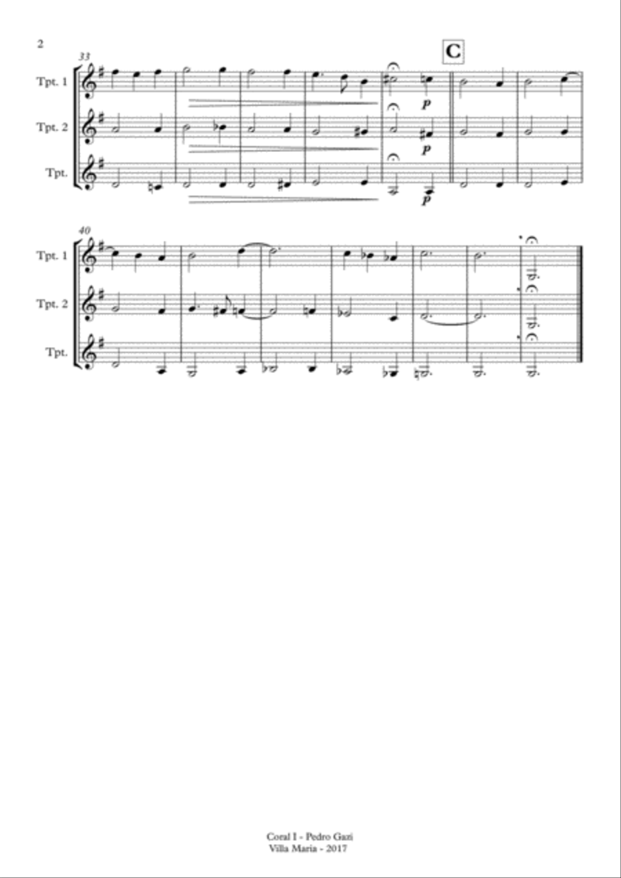 Coral 1 Brass Ensemble scores gallery preview page 2
