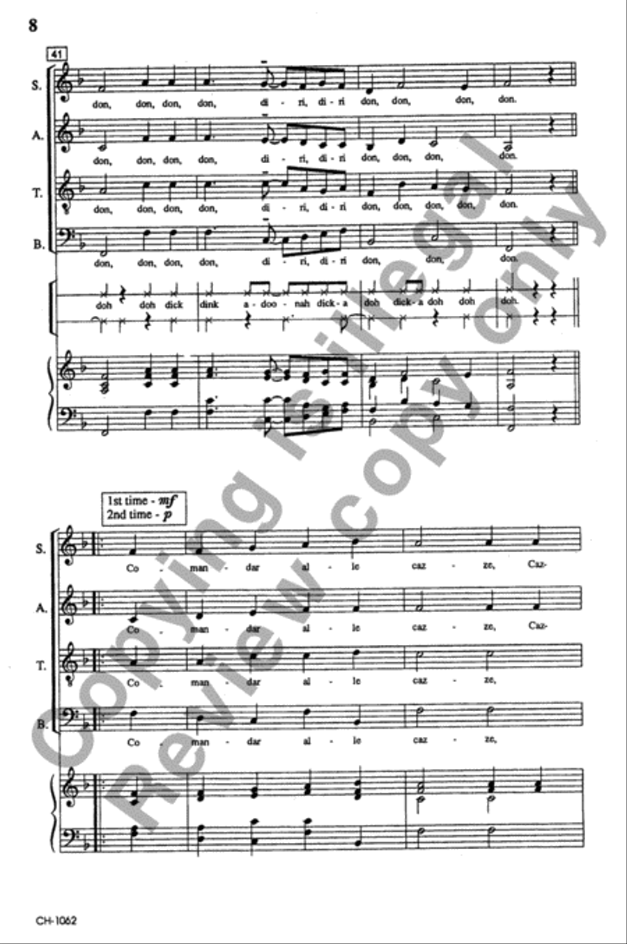 Hey, Babe! (Matona, mia cara) 4-Part scores gallery preview page 8