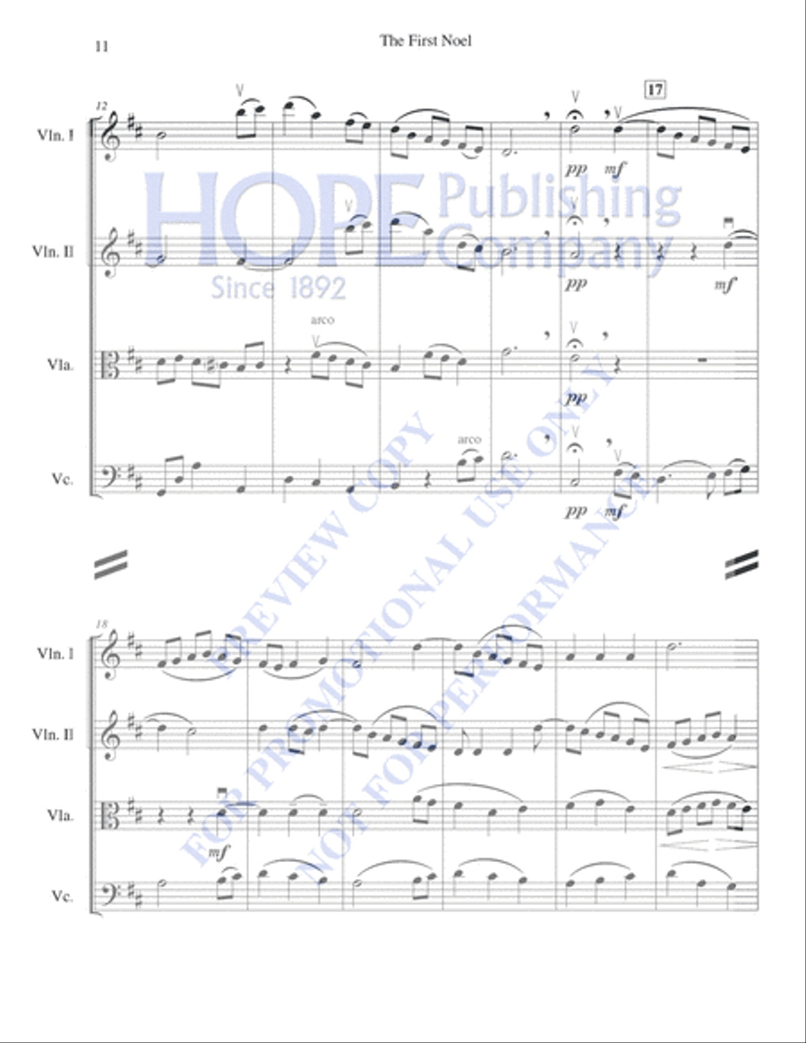 A String Quartet Christmas String Quartet scores gallery preview page 12