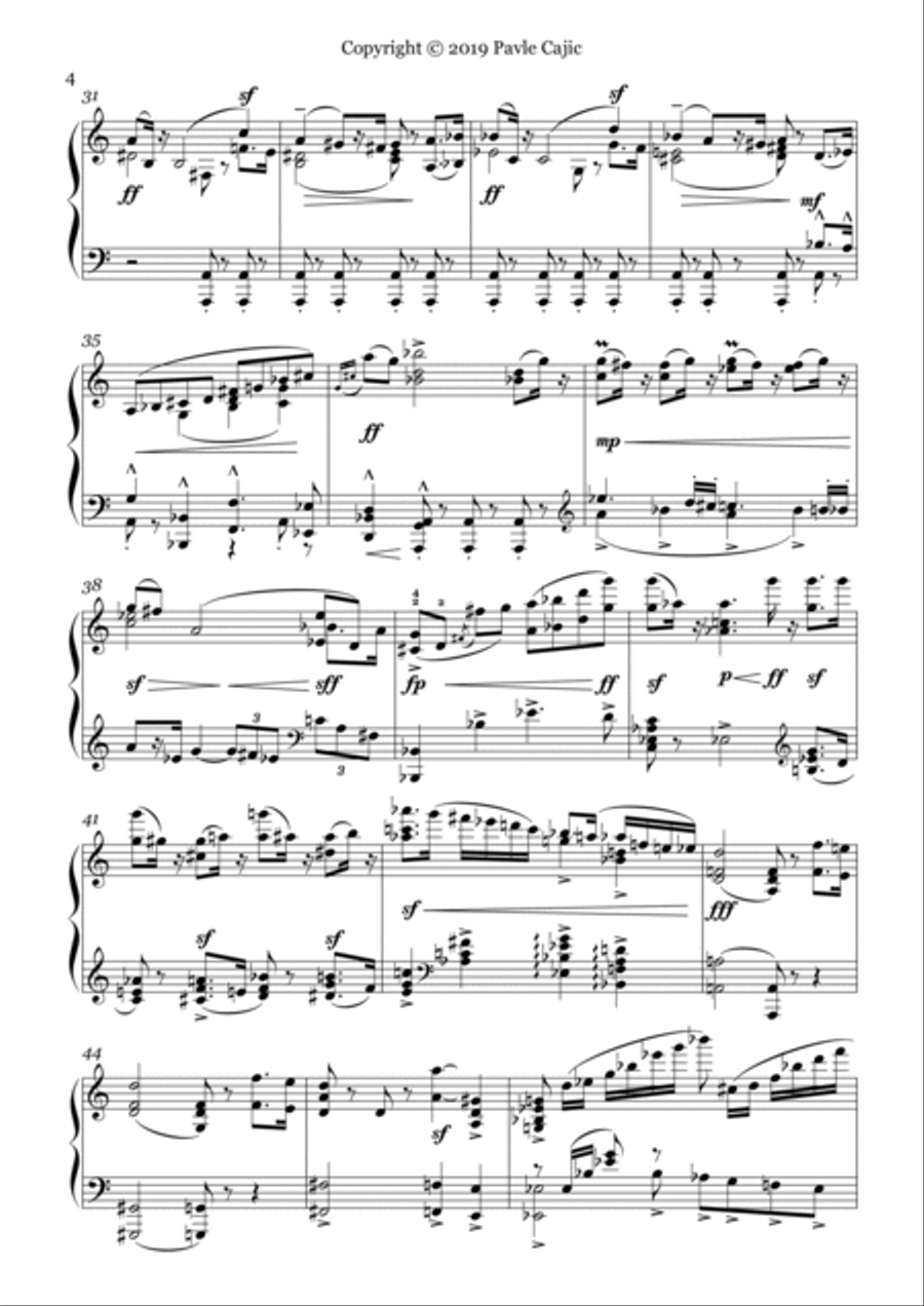 Mahler 6th Symphony: piano solo transcription (1st mvt.) Piano Solo scores gallery preview page 4