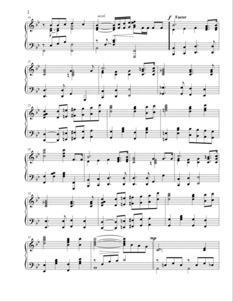 My Tribute Piano Solo scores gallery preview page 2