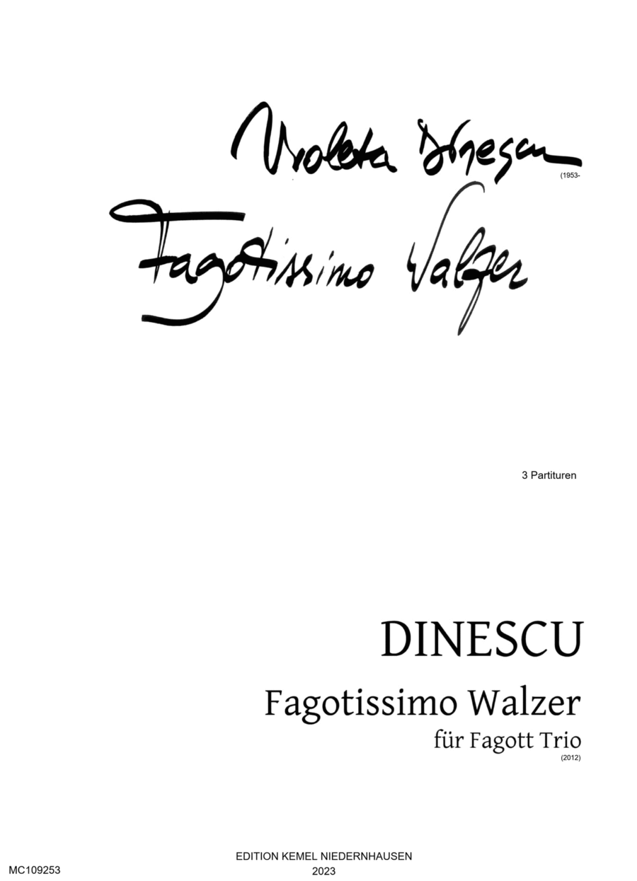Fagotissimo Walzer Fagotissimo Walzer Bassoon scores gallery preview page 1