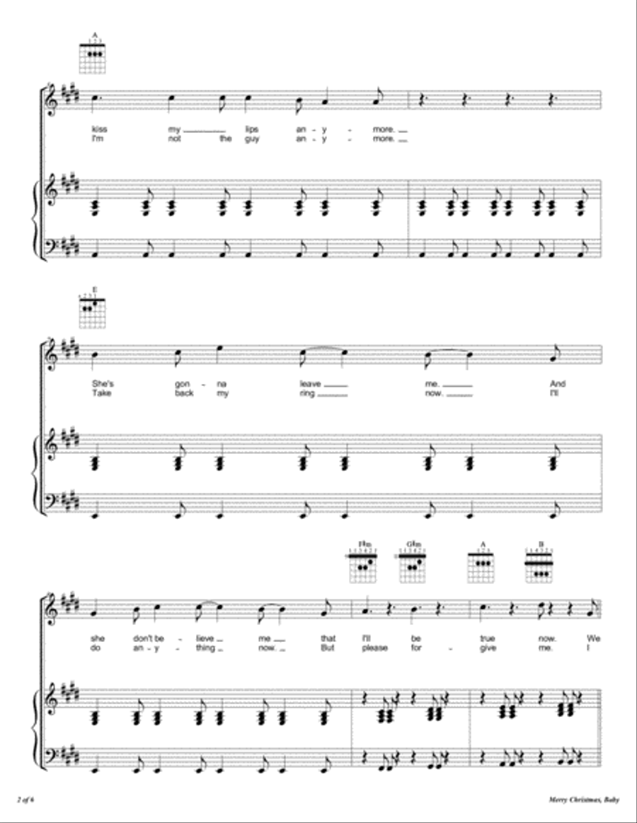 Merry Christmas, Baby Voice scores gallery preview page 3