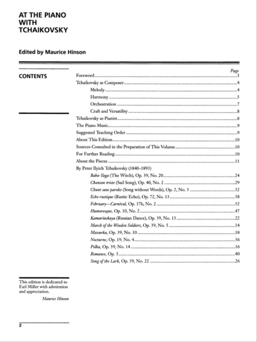 At the Piano with Tchaikovsky Piano Solo scores gallery preview page 2