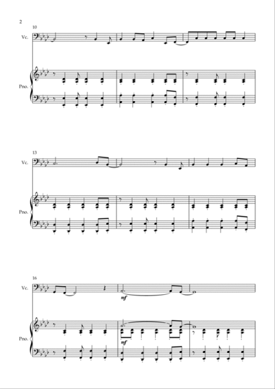 Viva La Vida Piano scores gallery preview page 2