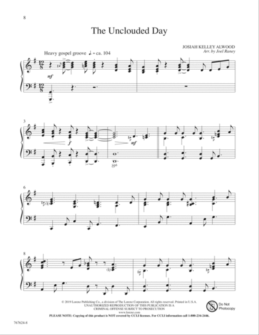 Hymns for a Raney Sunday Piano Solo scores gallery preview page 5