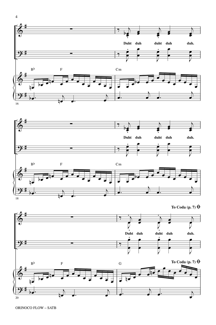 Orinoco Flow (arr. Kirby Shaw) 4-Part scores gallery preview page 3