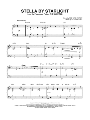 Book cover for Stella By Starlight [Jazz version] (arr. Brent Edstrom)