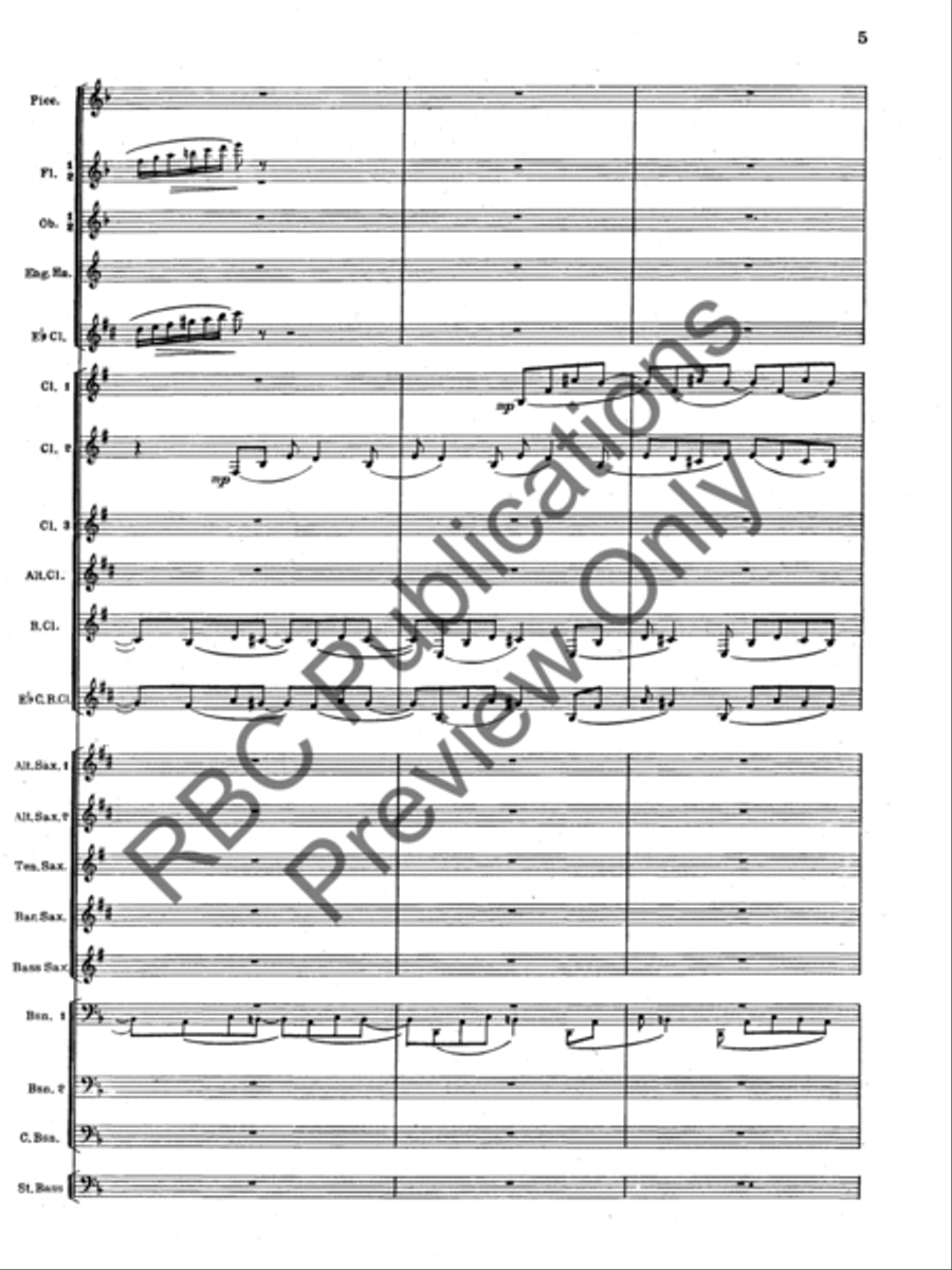 Overture For Woodwinds Score scores gallery preview page 8