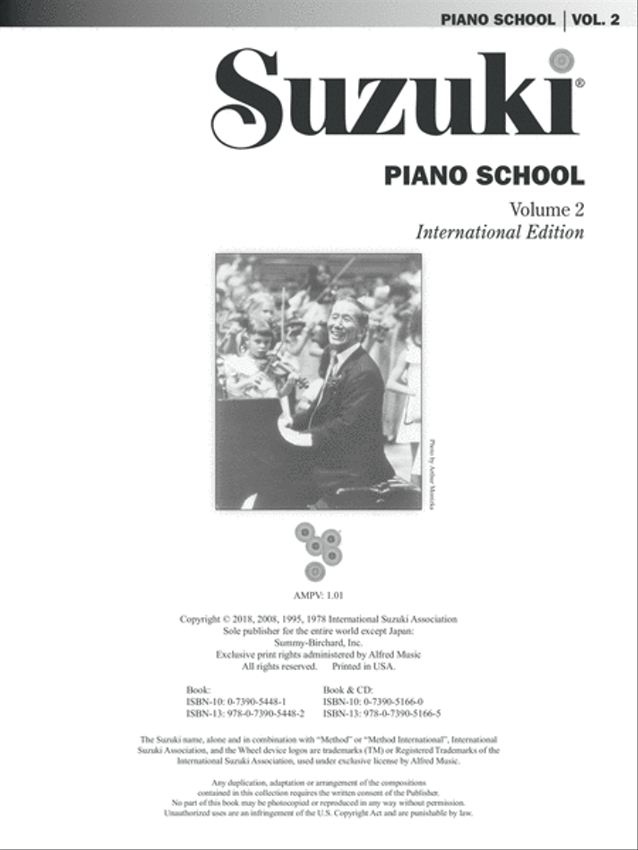 Suzuki Piano School, Volume 2 image number null