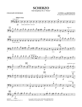 Scherzo from Symphony No. 3 (Eroica) - Cello/Advanced Bass